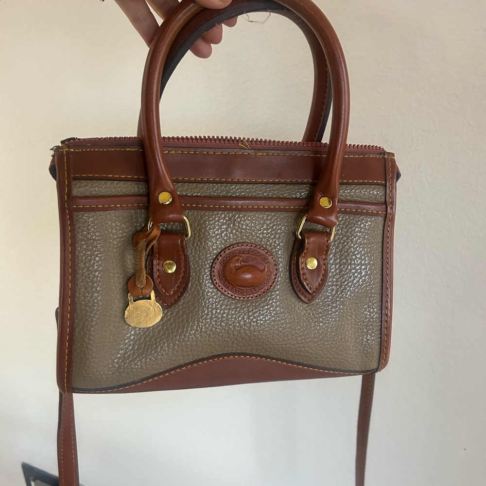 Dooney & Bourke Brown and Tan Satchel